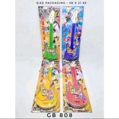 Mainan Edukasi Anak Gitar Musik GB808 / Mainan Gitar Plastik
