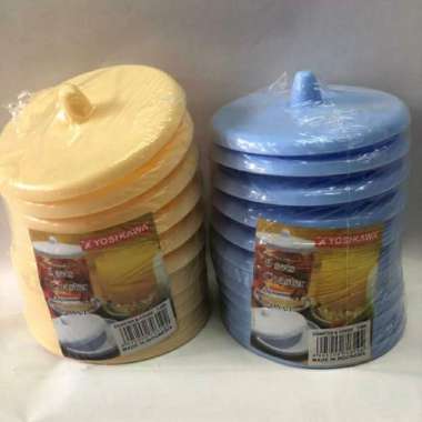 Yoshikawa T090 Tutup Gelas+ Tatakan Gelas /Tutup Cangkir Plastik Tebal