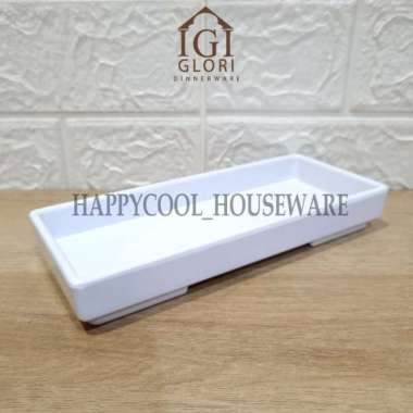GLORI Premium Melamin 19x8x3cm | Tempat Daging Shabu | Bumbu G901S Putih