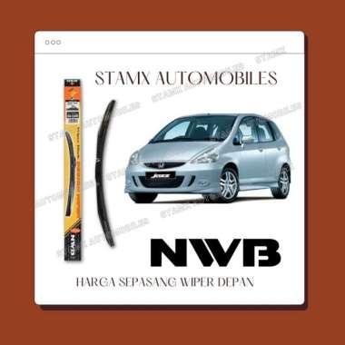 Wiper depan Honda Jazz GD3 2003-2007 uk. 24&14 ORIGINAL ASLI ORI merk NWB Design HYBRID