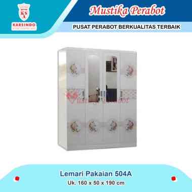 Lemari Pakaian BESI 4 Pintu 504 A Karsindo