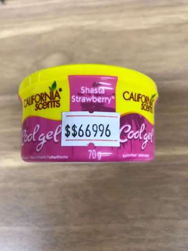 California Scents Cool Gel Cans Shasta Strawberry 66996