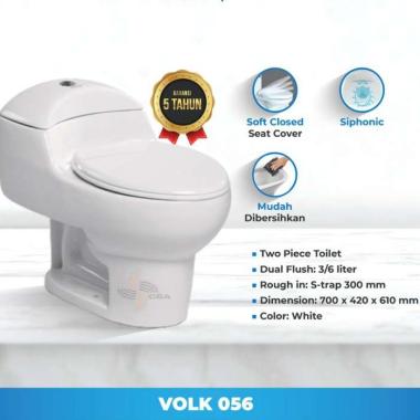 CLOSET / KLOSET DUDUK PUTIH VOLK 056 JARAK 30CM