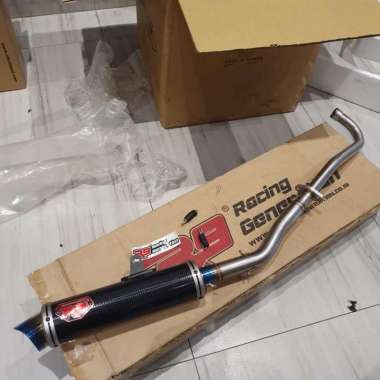 Knalpot R9 New Mugello Black Honda Blade 110 Original R9