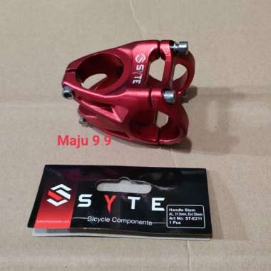 Stem Sepeda Oversize 28.6Mm / 31.8Mm Syte Handle Stem Mtb Alloy Merah