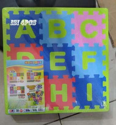 MAINAN PUZZLE MAT ANGKA DAN HURUF PUZZLE ALAS LANTAI PUZZLE BUSA