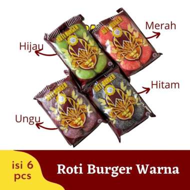 Roti Burger Warna Merk De'Roti Hitam