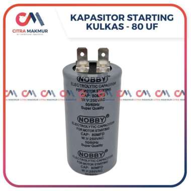 Kapasitor Starting Kulkas 80 uF Capasitor 330 Volt LG Sharp Sanyo