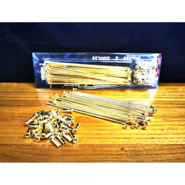 Jeruji jari jari velg motor Gold Ring 14 17 18 Ukuran 154 Gold