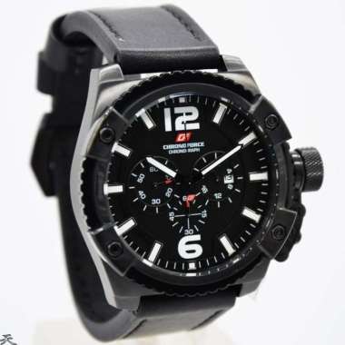 CHRONOFORCE CF 5263-2MB - Jam Tangan Pria Kulit Original - Black