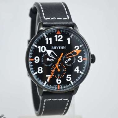 RHYTHM FE1614S06 - Jam Tangan Pria Kulit Original - Black