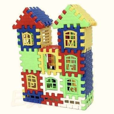 Mainan Fuzzle Block Rumah-Lego Rumah