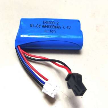 Batre Mobil RC 7.4 7,4 Volt 2 pin Baterai Charger Li-Ion lithium Remot