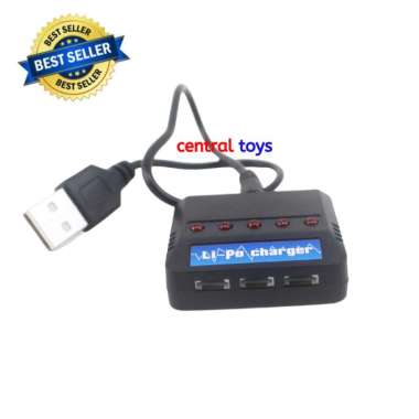 USB charger baterai lipo 3.7V 5 in 1 soket XH2.54 rc drone mini drone