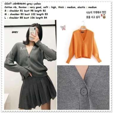 AB454644 Baju Cardigan Rajut Kardigan Jaket Jacket Wanita Korea Import