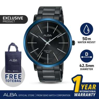 New Collection - Jam Tangan Pria Alba Prestige Quartz AH8395 Stainless Steel Original