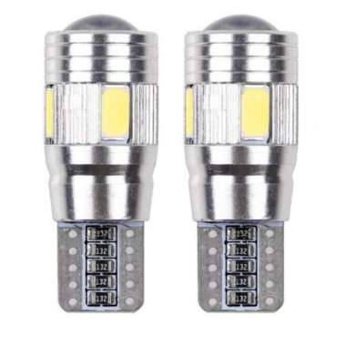 Lampu Mobil Headlight LED T10/W5W/168 SMD 5630 5W 2 PCS Putih