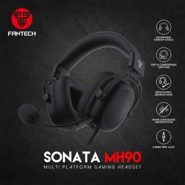 Headset Gaming Fantech SONATA MH90 Multiplatform FREE SPLITTER MH-90