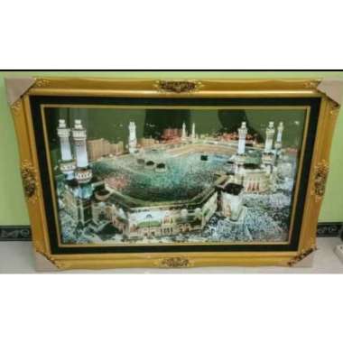 (SIAP KIRIM) kaligrafi mekkah kabah lampu adzan + murotal 30 juzz lampu saja