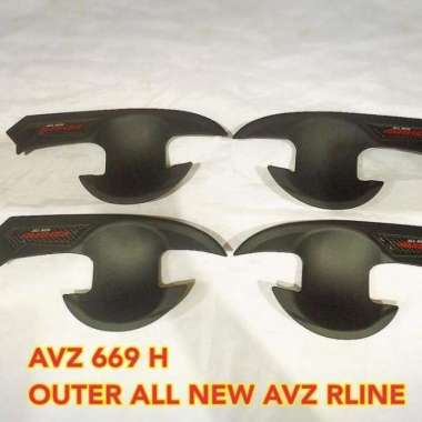 Outer/mangkok handle pintu Hitam doff All new avanza 2012-2021.