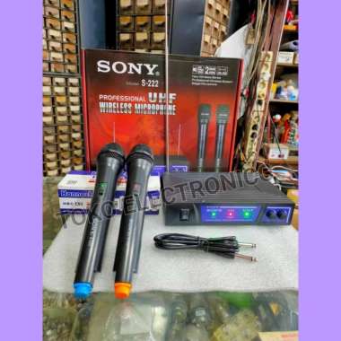 Mic Wireless Sony S-222 2 Mic Tangan