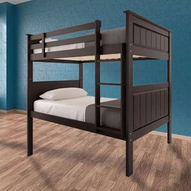Ranjang Kayu 2 Tingkat / Tempat Tidur Tingkat Full Kayu Export Quality - Device Expresso