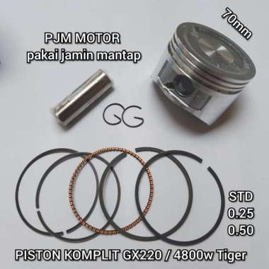 Piston Seher Komplit Mesin Gx220 Genset 4800w Tiger GX220 (STD)