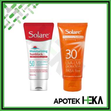 Solare SPF 30 / 50 Sunblock - Tabir Surya Melindungi Kulit SPF 30