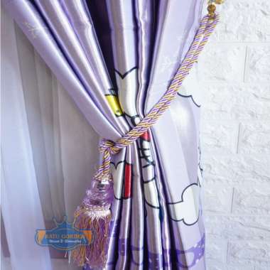 Tempat Gorden Blackout Gorden tebal Gorden Pintu Gorden Jendela Gorden Anak Gorden Karakter Motif He