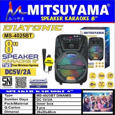 Speaker Bluetooth Meeting Portable Mitsuyama 8Inch MS-4025BT Diatonic