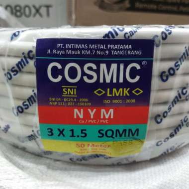 KABEL NYM COSMIC 3X1.5 TEMBAGA 50 METER