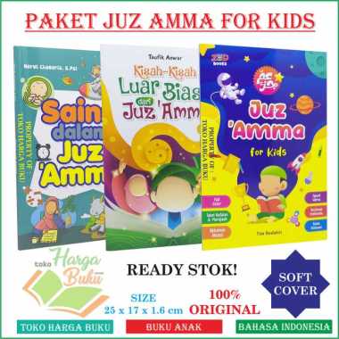 Paket 3 Buku Juz 'Amma For Kids Kisah-Kisah Luar Biasa dari Juzz Amma Sains dalam Juz Ama Qids Full 