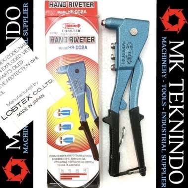 Hand Riveter Lobster ASLI JEPANG HR-002A Tang Rivet Ripet Stang Rifet