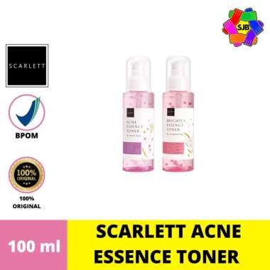 SCARLETT ACNE ESSENCE TONER 100ml / BRIGHTLY ESSENCE TONER 100ml / SCARLETT Pembersih Wajah Acne Ess