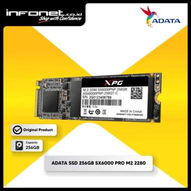 ADATA SSD 256GB SX6000 PRO M2 2280 SX8200