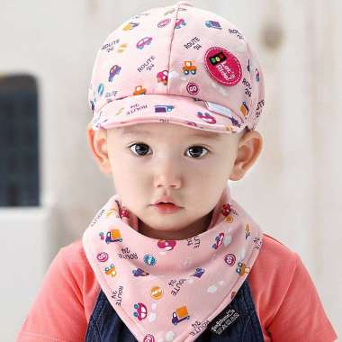 Topi kupluk anak ROCKY - topi anak2 beanie cap topi kupluk One Size PINK