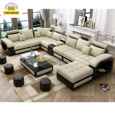 Furniture Sofa Letter U Sofa Fullset Keluarga Besar