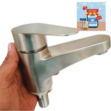 Kran Air Wastafel Hitam / Doff Satin Stainless Steel Sus 304 Doff