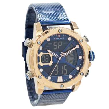 JAM TANGAN NAVIFORCE 9172 M2 JAM NAVIFORCE ORIGINAL 9172 LA - STAINLESS STEEL BLUE JAM TANGAN NAVYFO