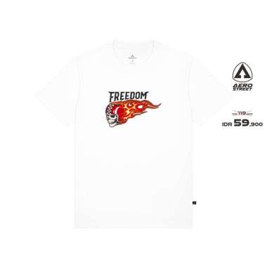 Aerostreet T Shirt Gasoline Putih T-Shirt Tshirt ABBAA XS