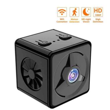 Kamera Camera Pengawas Pengintai CCTV Mini Kecil WiFi IP 1080P K14 Hitam