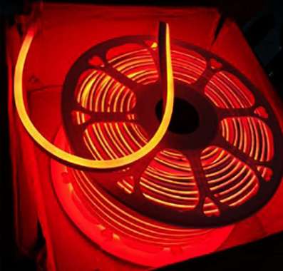 Lampu Neon Flex LED Selang Fleksibel Eceran / Meteran (Belum termasuk Kabel Jack) Merah ( Red )