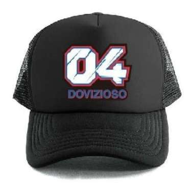 Topi Trucker Moto GP Fans 04 Dovizioso Ducati Club Baseball Sablon Hitam