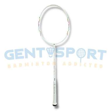 Hi Qua Rainbow Limited Edition Raket Badminton Original Batangan Putih