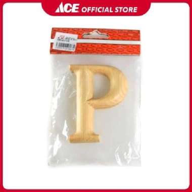 Ace - Huruf Rumah P Kayu 10 Cm