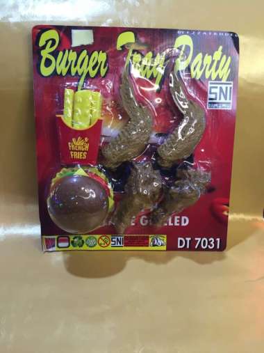 mainan anak perempuan burger kentang ayam goreng party chicken