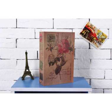Kotak Buku Novel Safety Box Hidden Storage - Rose