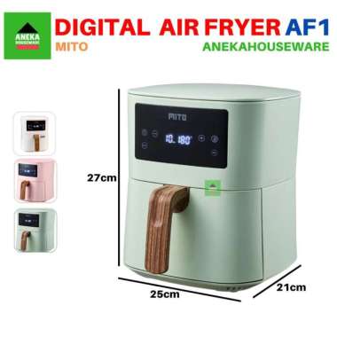 Digital Air Fryer Mito AF1 Penggorengan Tanpa Minyak Hijau