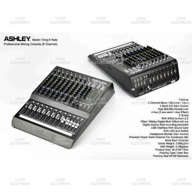 Mixer Audio ASHLEY KING 8 NOTE KING8 NOTE KING8NOTE 8 Channel ORIGINAL