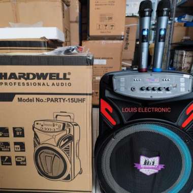 speaker portable bluetooth HARDWELL PARTY 15UHF / ORIGINAL 15 Inch
